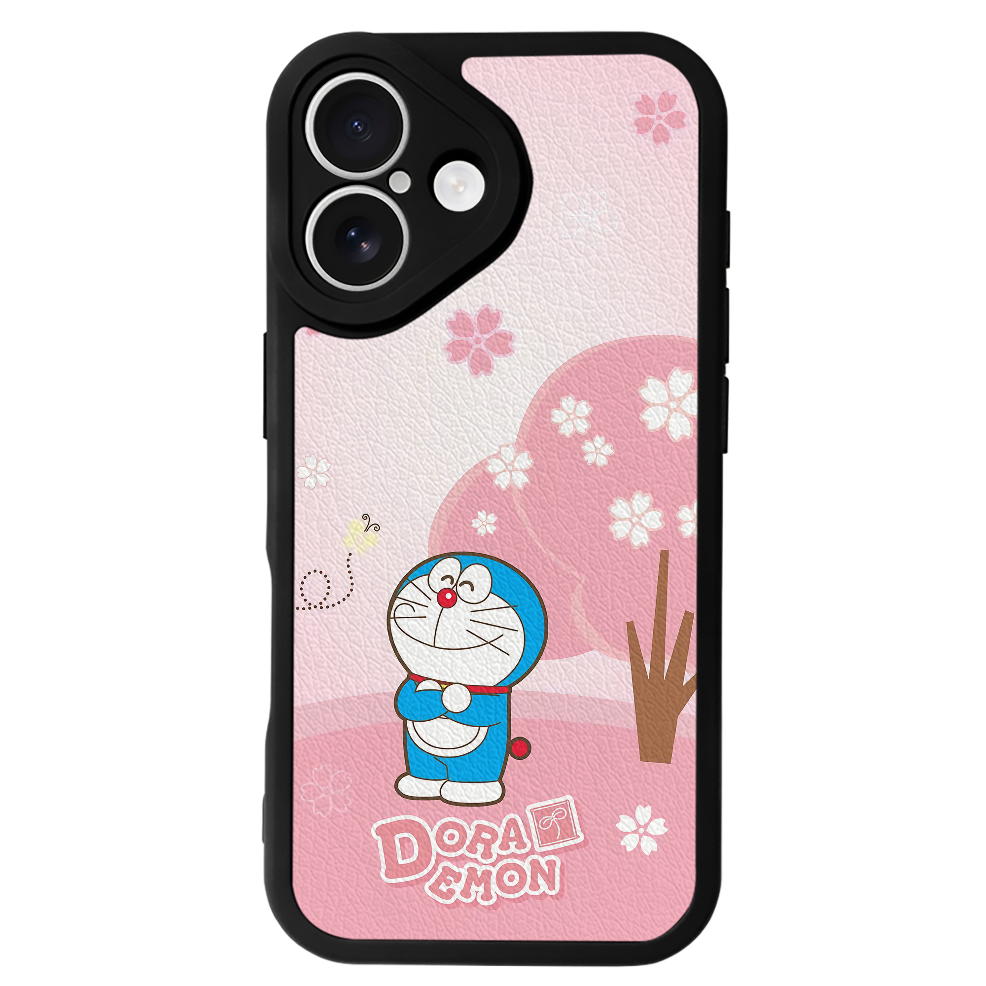 （画像用） ドラえもん Doraemon 【iPhone 16シリーズ対応】シリコンスマホケース（レザー調） 材質：シリコン